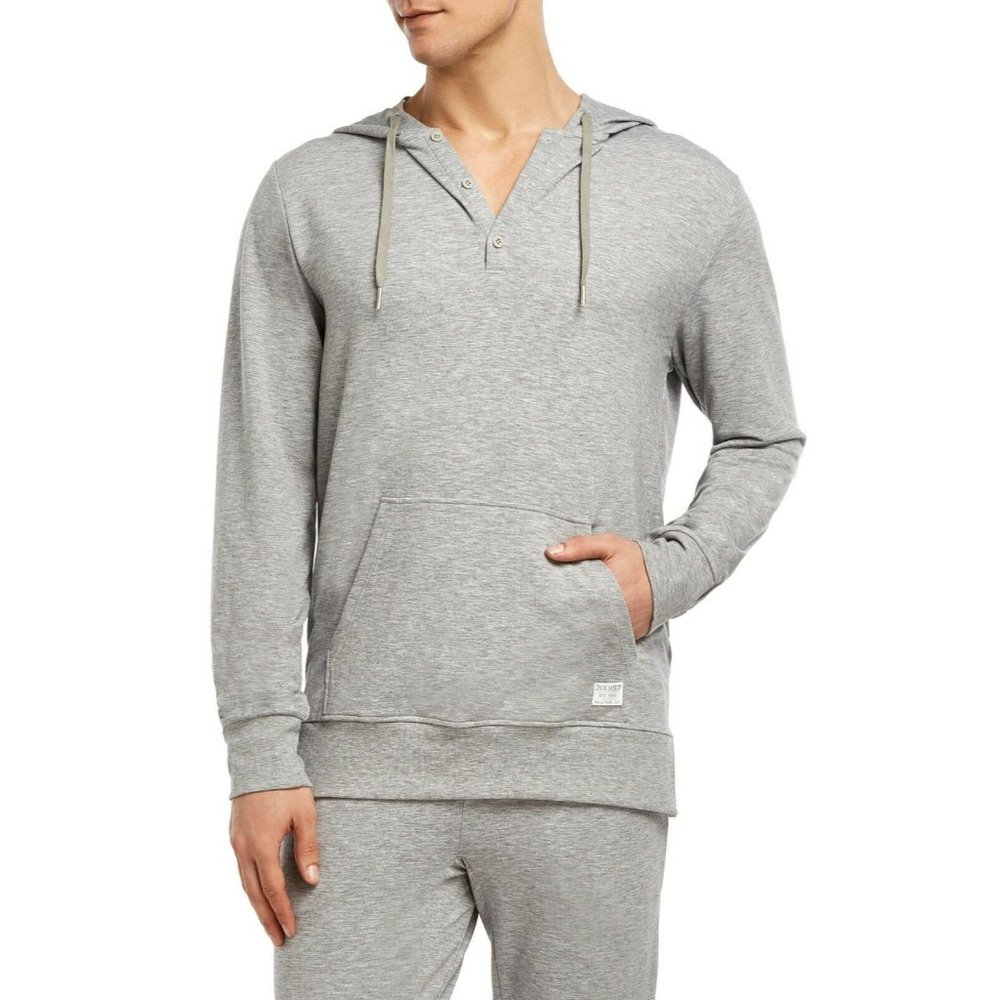 2(X)Ist Men's Stretch Henley Hoodie Sweatshirt
